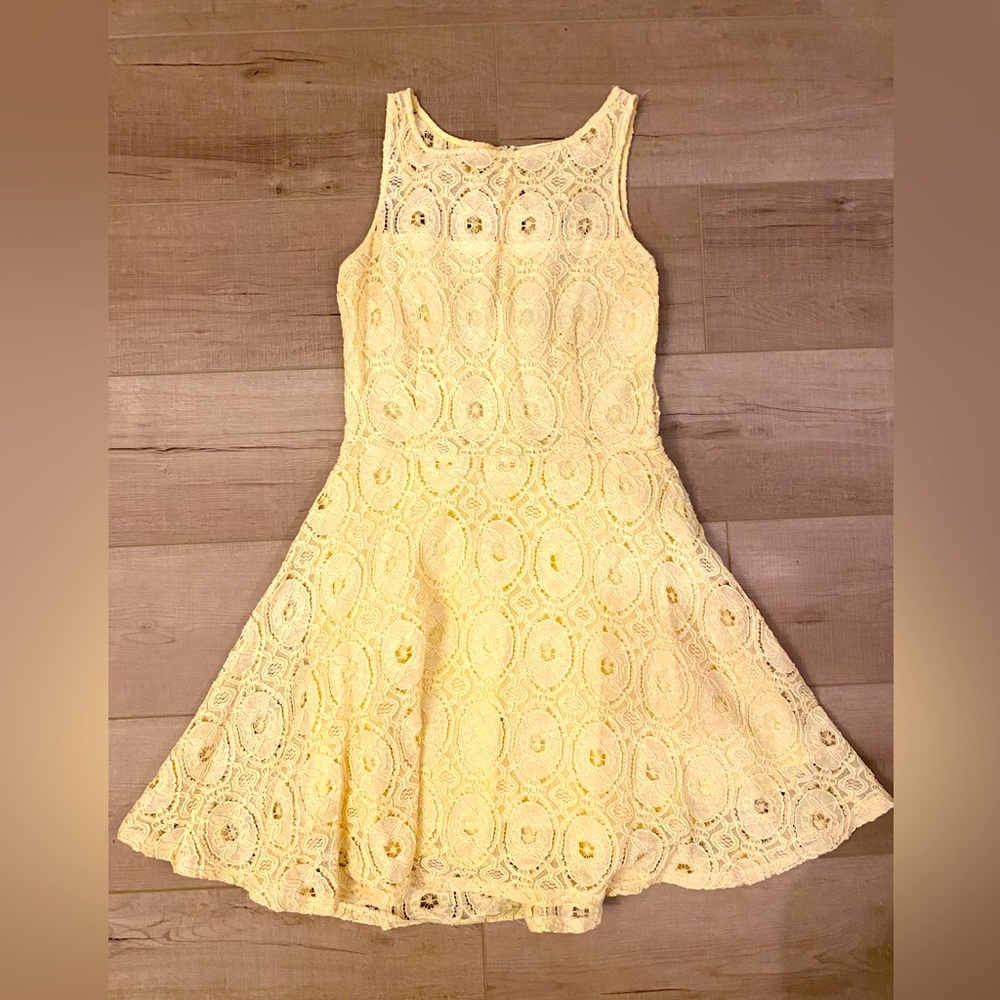 Yellow BB Dakota lace sundress
